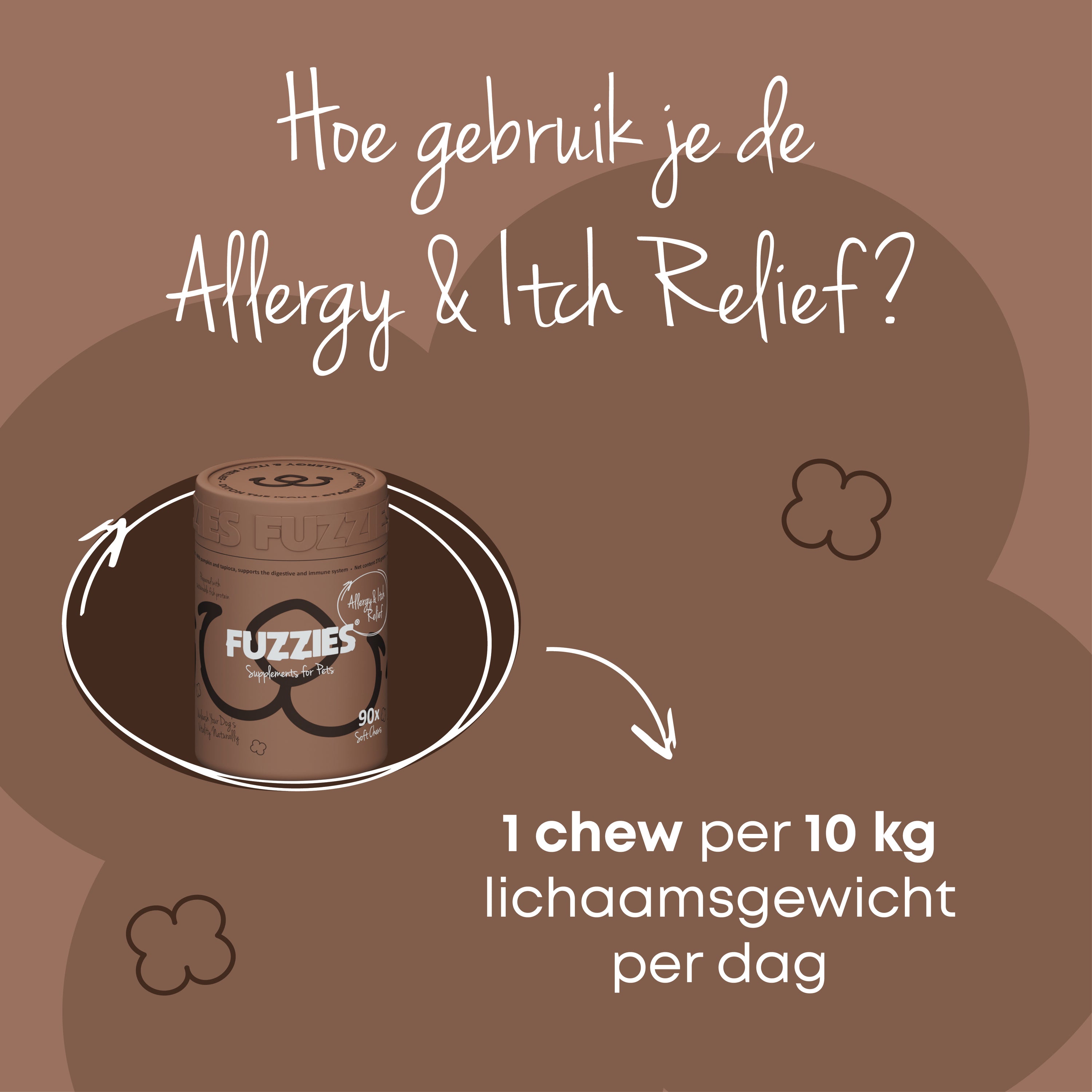 Fuzzies Allergy & Itch relief - Supplement voor hond
