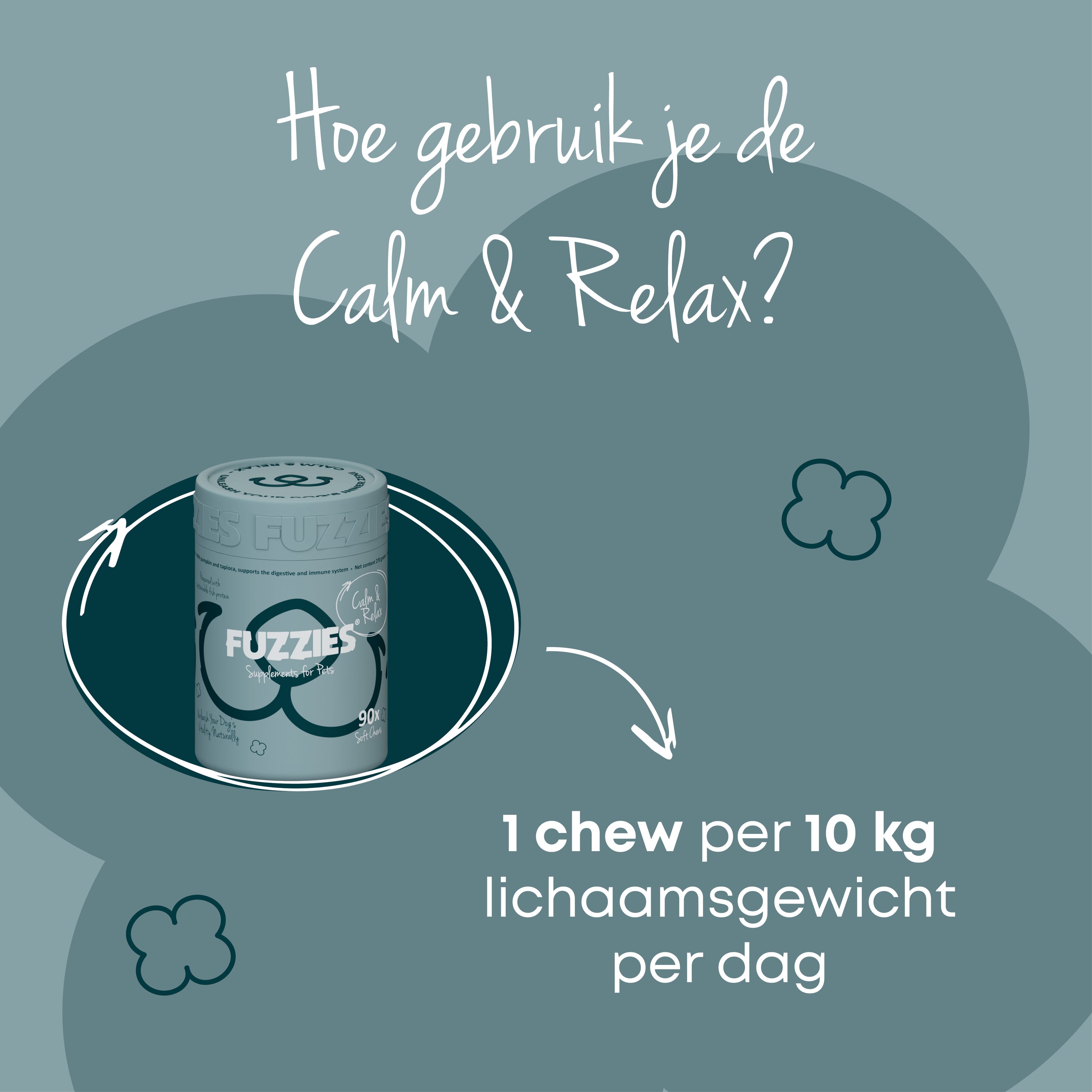 Fuzzies Calm & Relax - Supplement voor hond