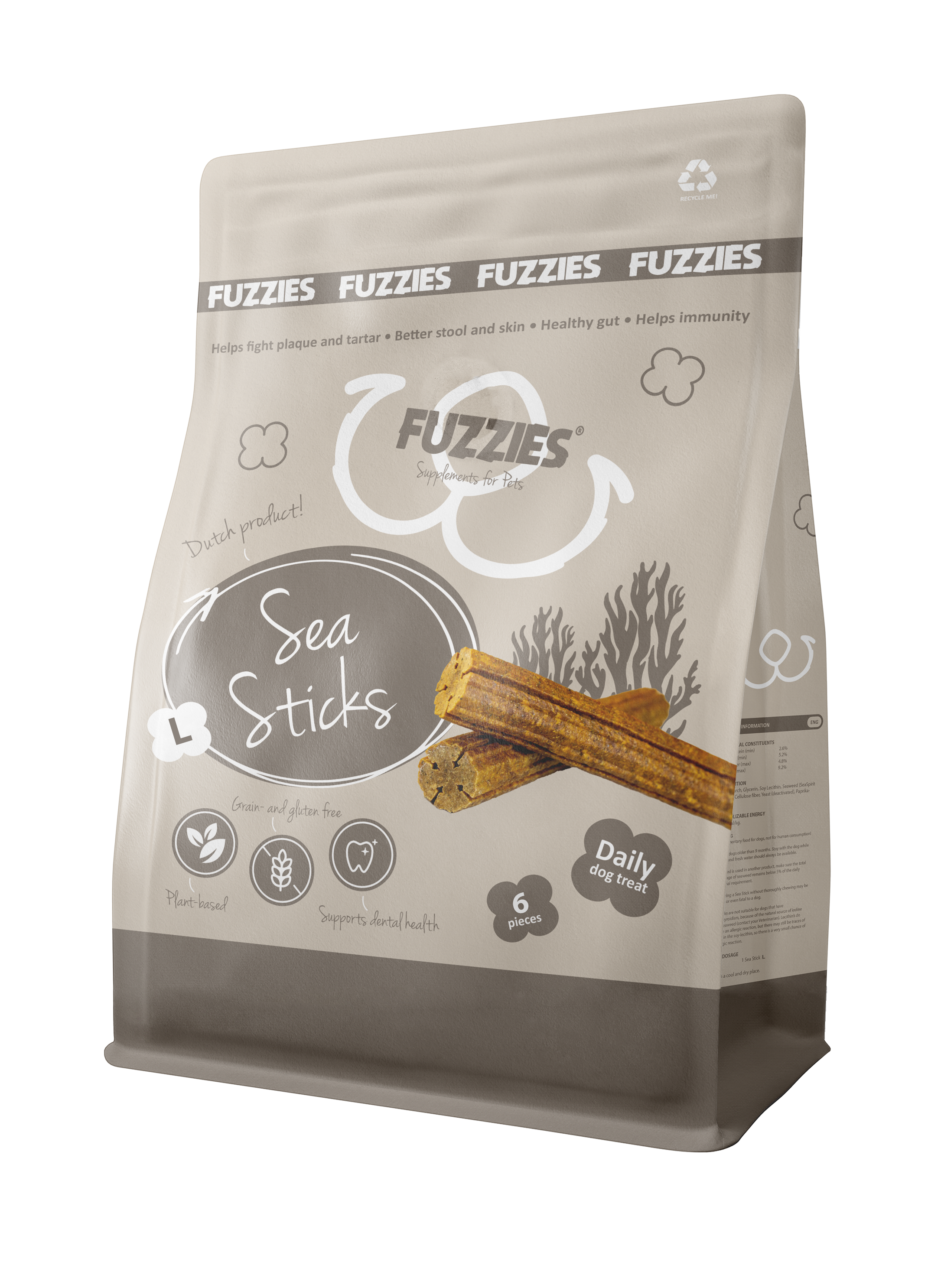 Fuzzies Sea Sticks - Hondensnack