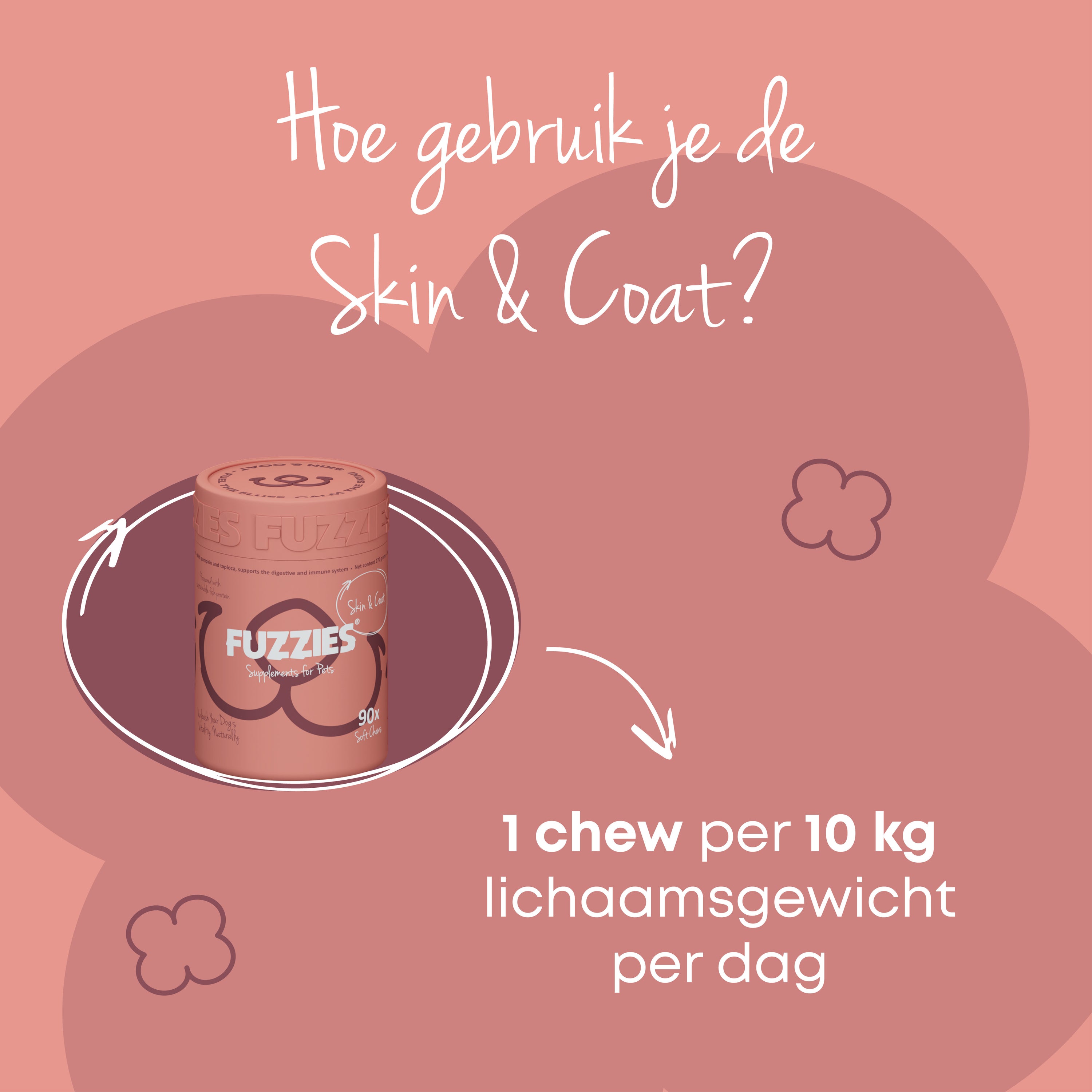 Fuzzies Skin & Coat - Supplement voor hond